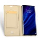 Huawei P30 Slimbook Etui med 1 kortlomme Gullfarget thumbnail