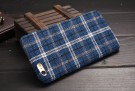 iPhone 6/6s 4,7" Deksel Tartan mønster Blå thumbnail