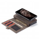 iPhone 12 Pro Max 6,7 2i1 Lommebok Etui m/ 10 kortlommer Kaffebrun thumbnail