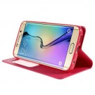 Slimbook Etui m/displayvindu for Galaxy S6 Edge Mercury Rosa thumbnail