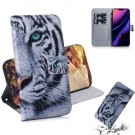 iPhone 11 Pro 5,8" Lommebok Etui Art White Tiger thumbnail