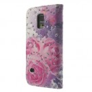 Etui for Galaxy S5 Mini m/kortlommer Glitter Roser thumbnail