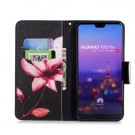 Huawei P30 Lommebok Etui Art Pink Flowers thumbnail