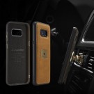Galaxy S8+ Hybrid Deksel m/ring kickstand + skjermbeskytter Ingefær (Brun) thumbnail