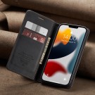 iPhone 13 6,1 Lommebok Etui Retro Lux Svart thumbnail