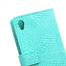 Lommebok Etui for Sony Xperia Z3+ Croco Mint thumbnail