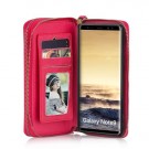 Galaxy Note 9 2i1 Mobilveske Retro Zipper - Rød thumbnail