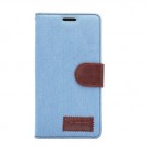 Lommebok Etui for Sony Xperia Z3+ Denim Lys Blå thumbnail