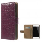 Etui for iPhone 6 Croco m/kortlommer Burgunder thumbnail