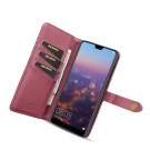 Huawei P30 2i1 Etui m/3 kortlommer Classic Lux Rød thumbnail