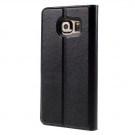 Slimbook Etui m/displayvindu for Galaxy S6 Edge Mercury Svart thumbnail