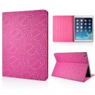 Mappe Etui for iPad Air Glitter Blomst Rosa thumbnail