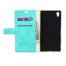 Lommebok Etui for Sony Xperia Z3+ Croco Mint thumbnail