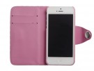 Flipp Lommebok iPhone 5 Polka Rosa/Hvit thumbnail