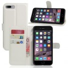 iPhone 7 Pluss 5,5 Etui m/kortlommer Lychee Hvit thumbnail