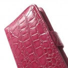 Etui for iPhone 6 Croco m/kortlommer Rosa thumbnail