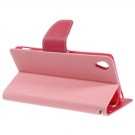 Lommebok Etui for Sony Xperia Z3 Mercury Lys Rosa thumbnail