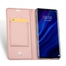 Huawei P30 Pro Slimbook Etui med 1 kortlomme Rosegull thumbnail
