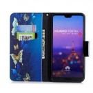 Huawei P30 Lommebok Etui Art Golden Butterfly 2 thumbnail