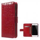 Etui for iPhone 6 Croco m/kortlommer Rød thumbnail