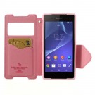Slimbook Etui for Sony Xperia Z2 Roar Mørk Rosa thumbnail