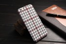 iPhone 6/6s 4,7" Deksel Tartan mønster Hvit thumbnail