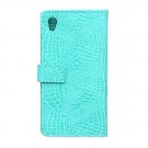 Lommebok Etui for Sony Xperia Z3+ Croco Mint thumbnail