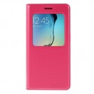Slimbook Etui m/displayvindu for Galaxy S6 Edge Mercury Rosa thumbnail