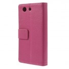 Lommebok Etui for Sony Xperia Z3 Compact Rosa thumbnail