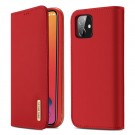 iPhone 12 6,1" / iPhone 12 Pro 6,1" Lommebok Etui Genuine Lux Rød thumbnail