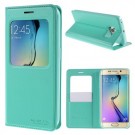 Slimbook Etui m/displayvindu for Galaxy S6 Edge Mercury Mint Grønn thumbnail