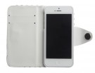 Flipp Lommebok iPhone 5 Polka Hvit/Svart thumbnail