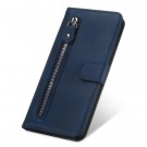 Galaxy A51 Lommebok Etui Zipper Midnattsblå thumbnail