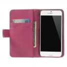 Etui for iPhone 6 Croco m/kortlommer Rosa thumbnail