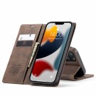 iPhone 13 6,1 Lommebok Etui Retro Lux Kaffebrun thumbnail