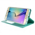 Slimbook Etui m/displayvindu for Galaxy S6 Edge Mercury Mint Grønn thumbnail