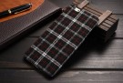 iPhone 6/6s 4,7" Deksel Tartan mønster Svart thumbnail