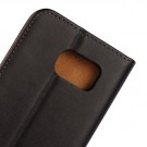Lommebok Etui for Galaxy S6 Genuine Svart thumbnail
