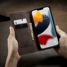 iPhone 13 6,1 Lommebok Etui Retro Lux Kaffebrun thumbnail