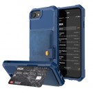 iPhone 6 / 7 / 8 Deksel Armor Wallet  Midnattsblå thumbnail