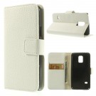 Lommebok Etui for Samsung Galaxy S5 Mini Classic Hvit thumbnail
