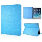 Mappe Etui for iPad Air Glitter Blomst Blå thumbnail