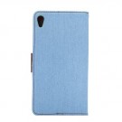 Lommebok Etui for Sony Xperia Z3+ Denim Lys Blå thumbnail
