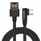 USB Sync og ladekabel Type C (L-shaped) 1 Meter Svart thumbnail