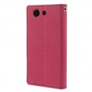 Lommebok Etui for Sony Xperia Z3 Compact Mercury Mørk Rosa thumbnail