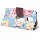 Lommebok Etui for Samsung Galaxy S5 Mini Rose Lys Blå thumbnail