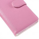 Lommebok Etui for Sony Xperia Z3+ Lychee Lys Rosa thumbnail
