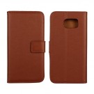 Lommebok Etui for Galaxy S6 Genuine Brun thumbnail