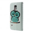 Lommebok Etui for Galaxy S5 Mini Ugle 6 thumbnail