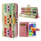 Lommebok Etui for Galaxy S5 Mini Ugle 3 thumbnail